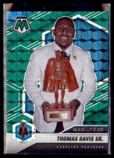 2021 Mosaic Football Prizm Thomas Davis Sr Panthers 268 Man of the Year Green
