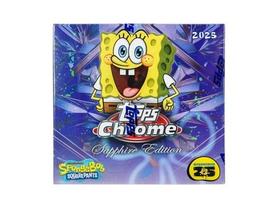 2025 Topps Chrome Spongebob Squarepants 25th Anniversary Sapphire