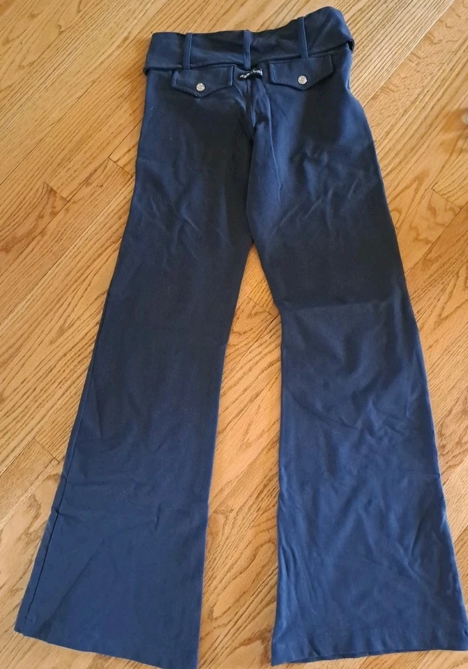 COUTURE ACTIVE WEAR  By Janis Soffell BELTED PANT, GREY SIZE M/L - Image 3 of 3