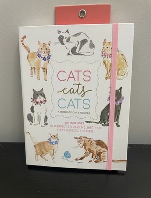 Eccolo Collection Cats Sticker Book 28 Sticker Pages Purrfect & Puffy Stickers