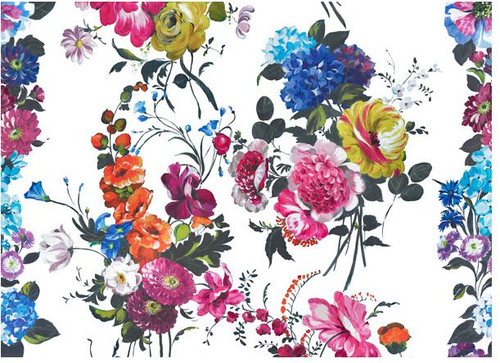 DESIGNERS GUILD FABRIC AMRAPALI PEONY F1840/01 FLORAL LINEN COLOURFULL - 第 1/1 張圖片