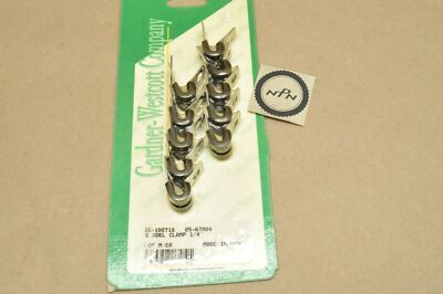 #ad NOS Vtg Gardner Westcott Harley Davidson Honda 1 4quot; Hose Wire Cable Clamps Qty10 $7.30