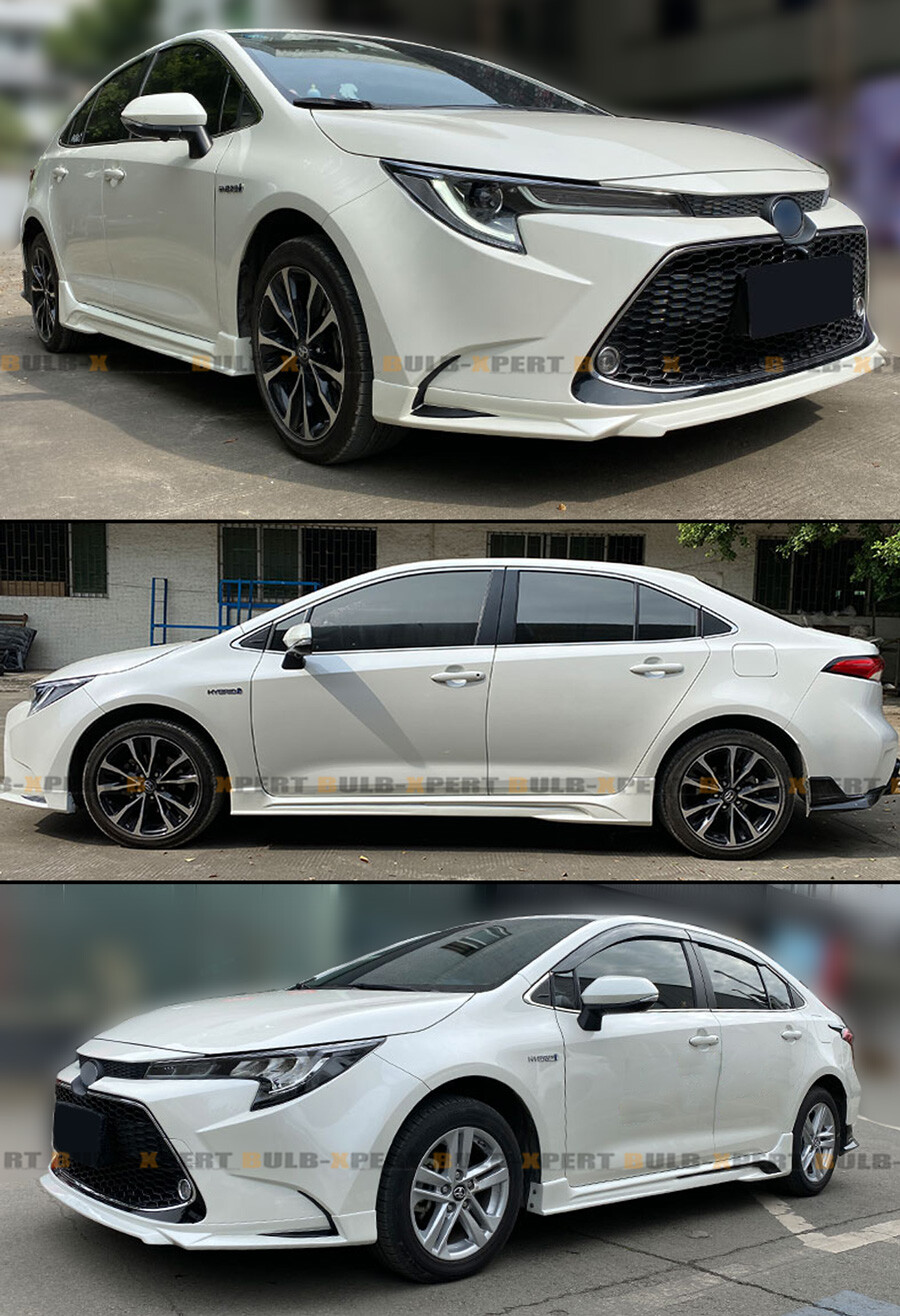 JDM Matt Black Side Skirt Extensions For 2020-2024 Toyota Corolla 4-Door Sedan – Pair
