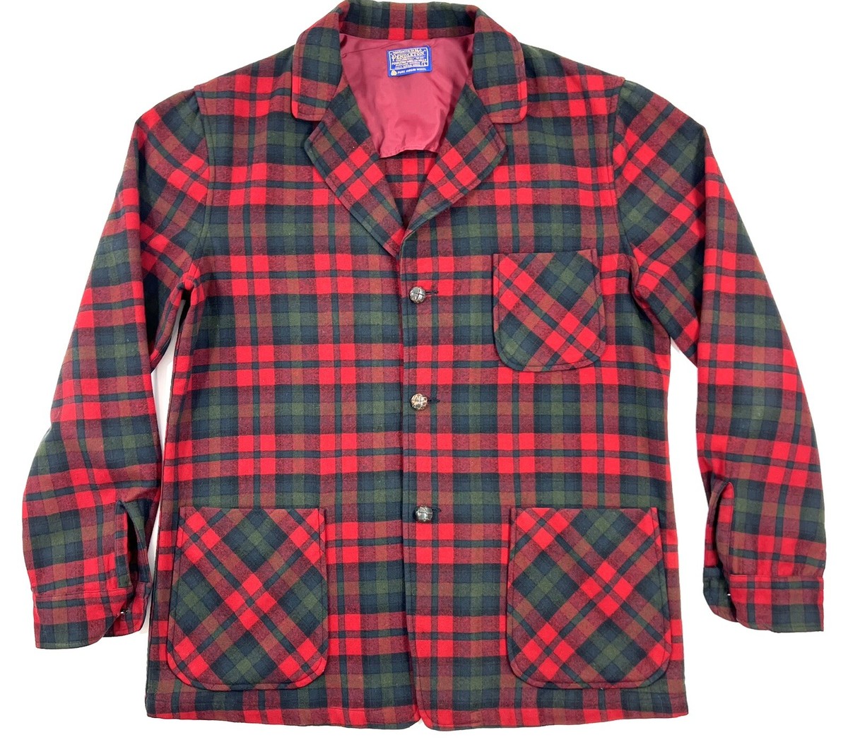 【期間限定】Pendleton Plaid Wool Jacket 70's Vintage 70s Pendleton Wool Jacket Top Coat Plaid Quilted