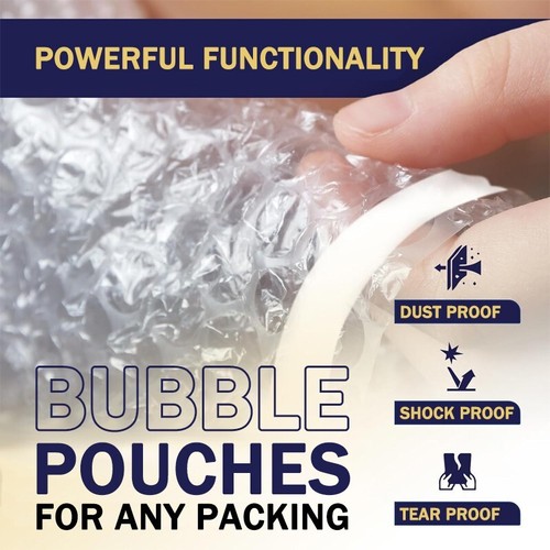 Clear bubble bags, mailing envelopes (7x8.5 inches, 8x15.5 inches) 25/50/100 pcs - Picture 4 of 12