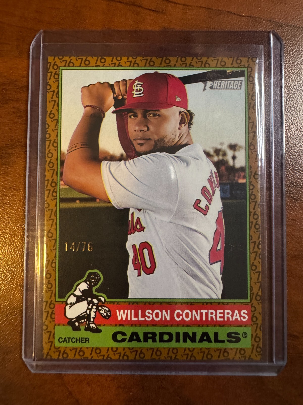 2025 Topps Heritage Color of the Year #218 Willson Contreras /76 Cardinals