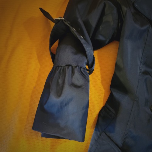Giacca cappotto vintage nuovo senza etichette Southpole CHIC BELTED donna nero foderato così carino! Taglia MED/LRG - Foto 4 di 8