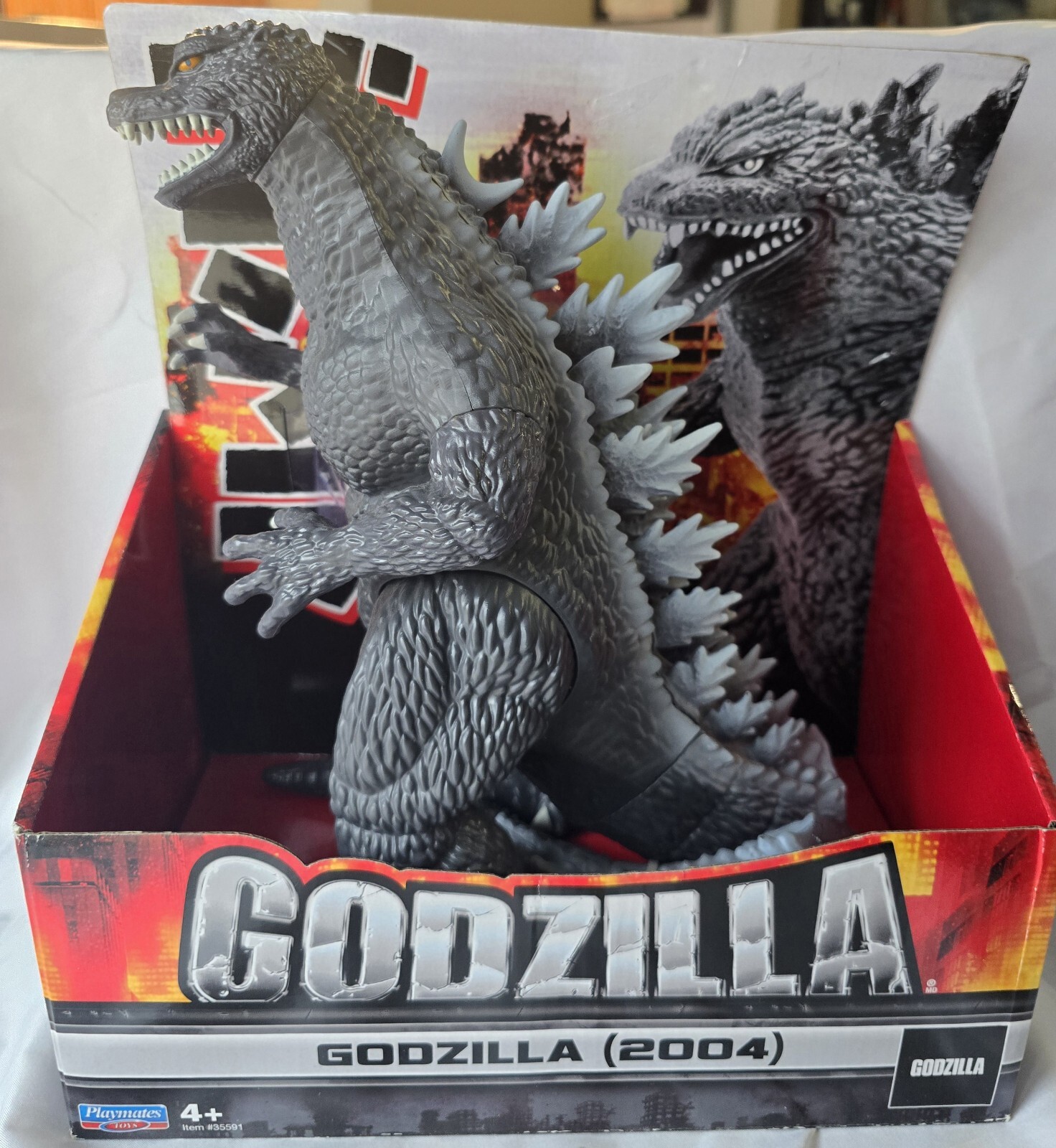 Godzilla Toho Series - Godzilla (2004) Action Figure w/ Tail - Playmates - NEW