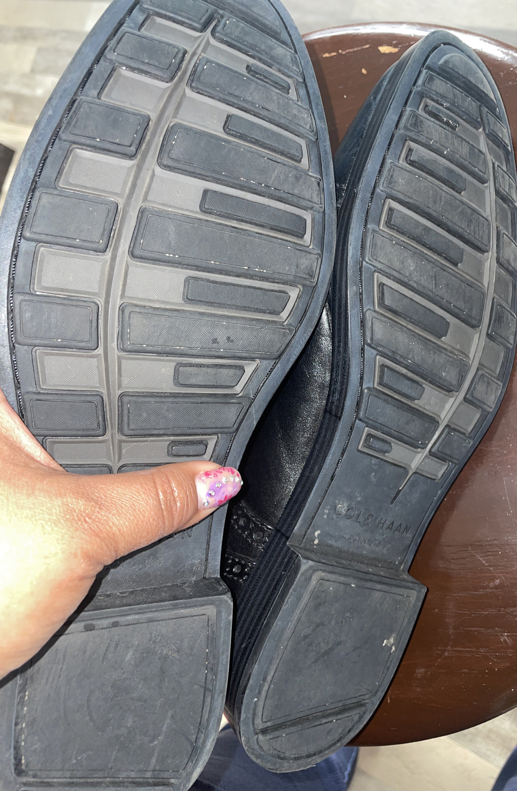 SAOLA Scarpe eleganti Oxford Cole Haan Jefferson Grand II da uomo 9 1 2 nere con lacci