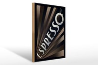 Holzschild Spruch 30X40 Cm Espresso Kaffee Holz Deko Schild