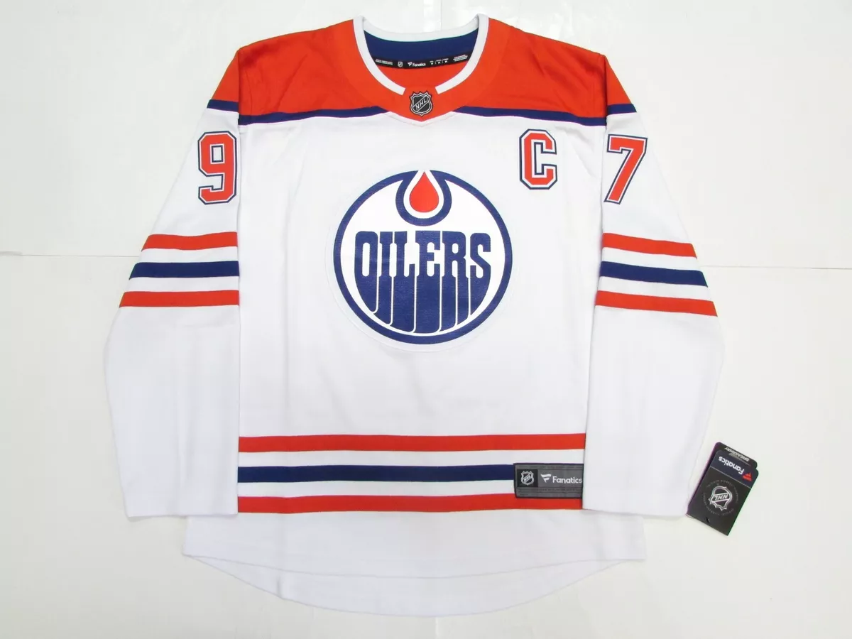 CONNOR McDAVID EDMONTON OILERS FANATICS REVERSE RETRO BREAKAWAY HOCKEY JERSEY