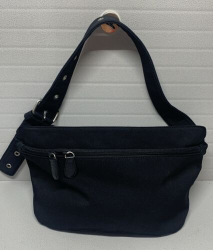 HOBO International Large Fern Belt Bag Black Nylon Adjustable - Picture 2 of 11