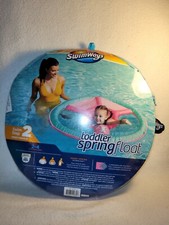 New SwimWays Step 2 Toddler Ages 2-4 Years Spring Swim Pool Float Pink Blue