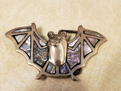 Br Bat Belt Buckle Mother Of Pearl Finish That Costume Ozzy Ebay Br Bat Belt Buckle Mother Of Pearl Finish That Costume Ozzy Ebay