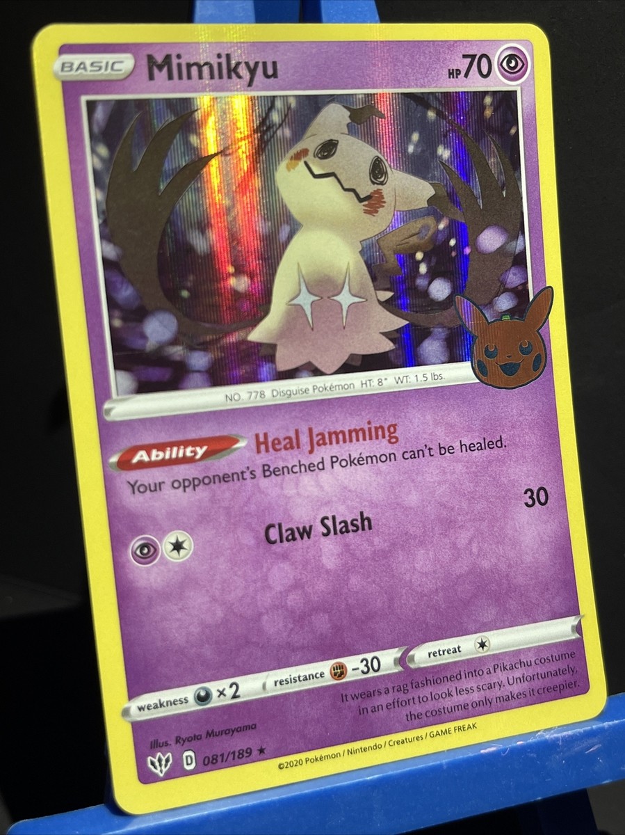 Mimikyu 081/189 Holo Trick or Trade BOOster 2022 Halloween Pokemon