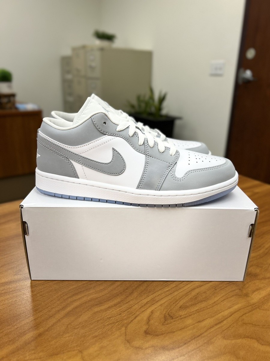 Nike Air Jordan 1 Low Wolf Grey - Women Size 9.5 DC0774-105 Brand