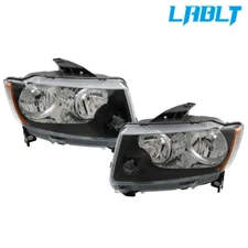 LABLT LH+RH Headlight Assy Halogen For 2011-13 Jeep Grand Cherokee/11-17 Compass