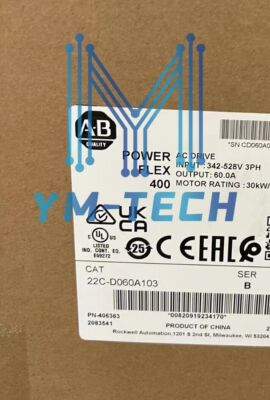 AB 22C-D060A103 PowerFlex 400 Series A 30kW/40HP 380-480V AC Drive