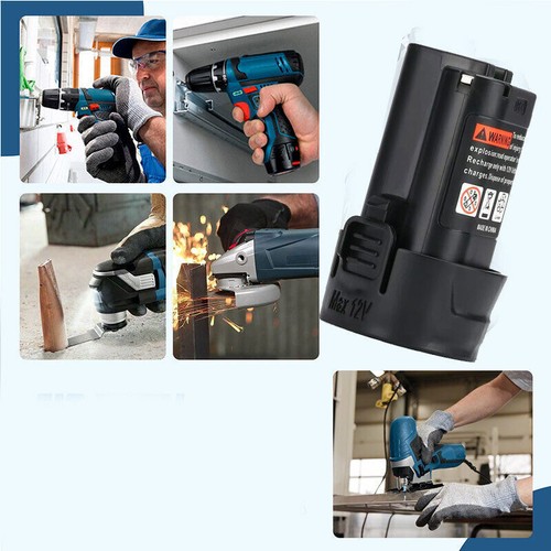 1/4x 4Ah Para Bosch Professional GBA 12V Batería BAT411 Li-ion GSR,BAT412 /Cargador - Imagen 2 de 15