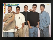 NEW KIDS ON THE BLOCK b/w HADDAWAY Turkish Popcorn magazine centerfold poster