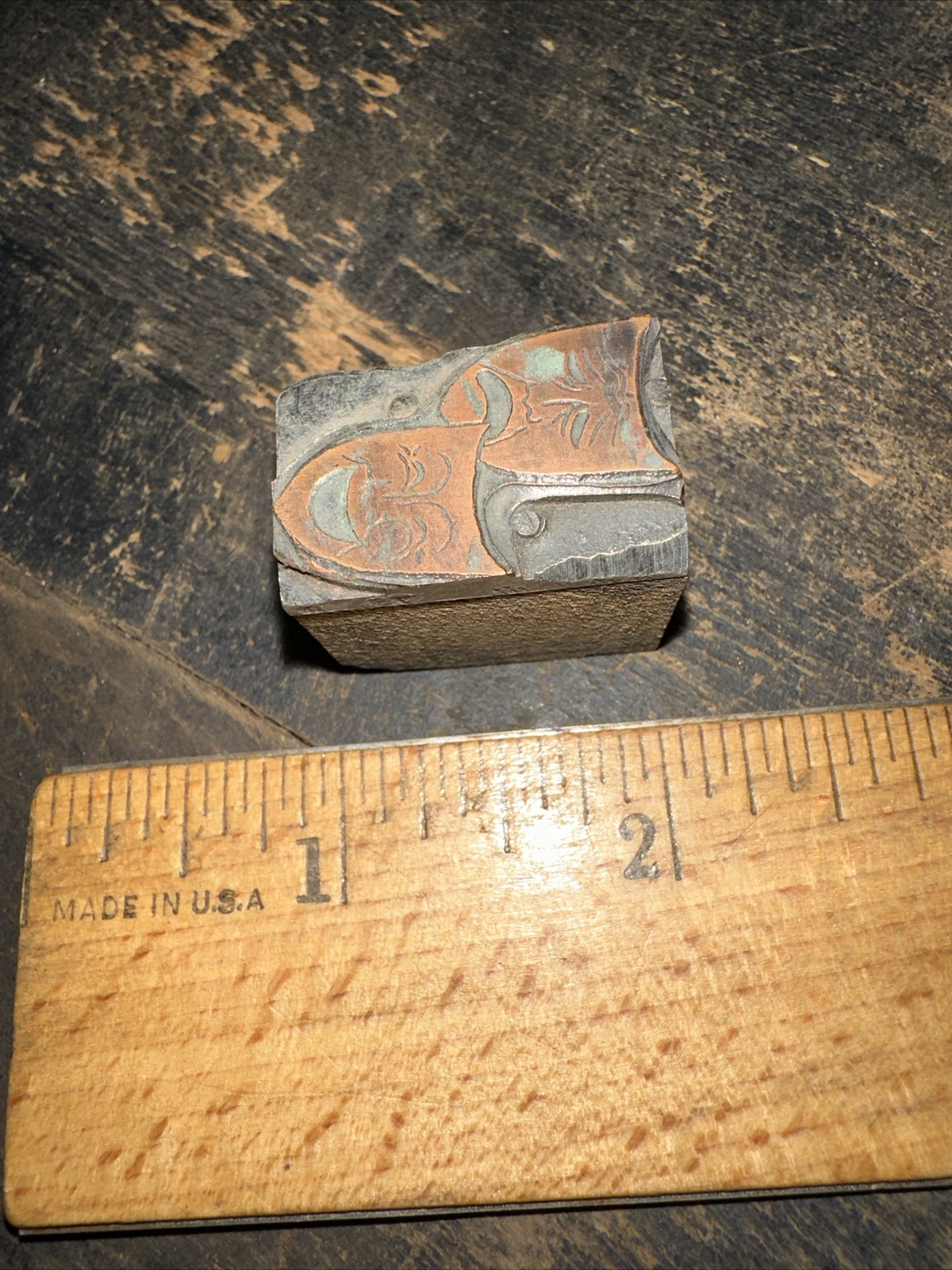 Printing Block “ Happy Face/ Sad Face ” Copper Face. Pain & Pleasure eBay