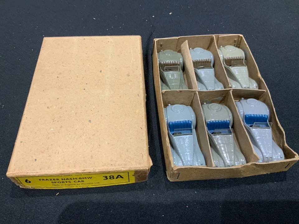 Dinky Toys 38A caja comercial de 6 autos deportivos Frazer Nash BMW Foto 2 de 4