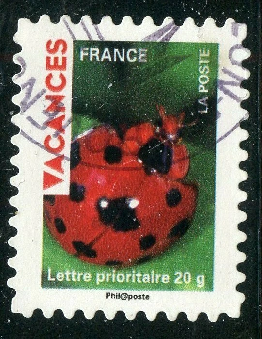 TIMBRE FRANCE AUTOADHESIF OBLITERE TIMBRES VACANCES N° 318 // COCCINELLE - Photo 1/1