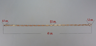 Châtelaine Pour Montre Gousset Plaquée Or - Longueur 40 Cm, Marque SUROR, Occasion
