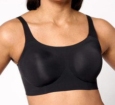 Evelyn  Bobbie Support Scoop Wirefree Bra Large Black A638762