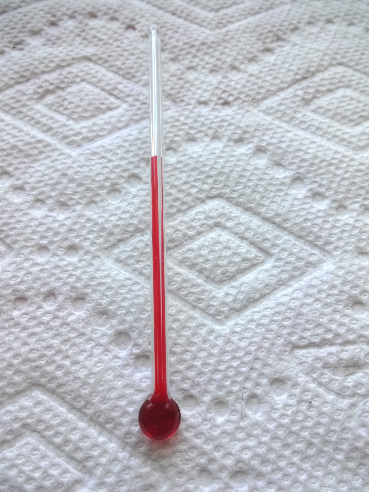 ONE 4 INCH GLASS REPLACEMENT THERMOMETER TUBE WITH RED LIQUID eBay