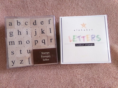 Recollections & Hero Arts Alphabet Sets ( 2 Sets) Rubber Stamps - Picture 1 of 6
