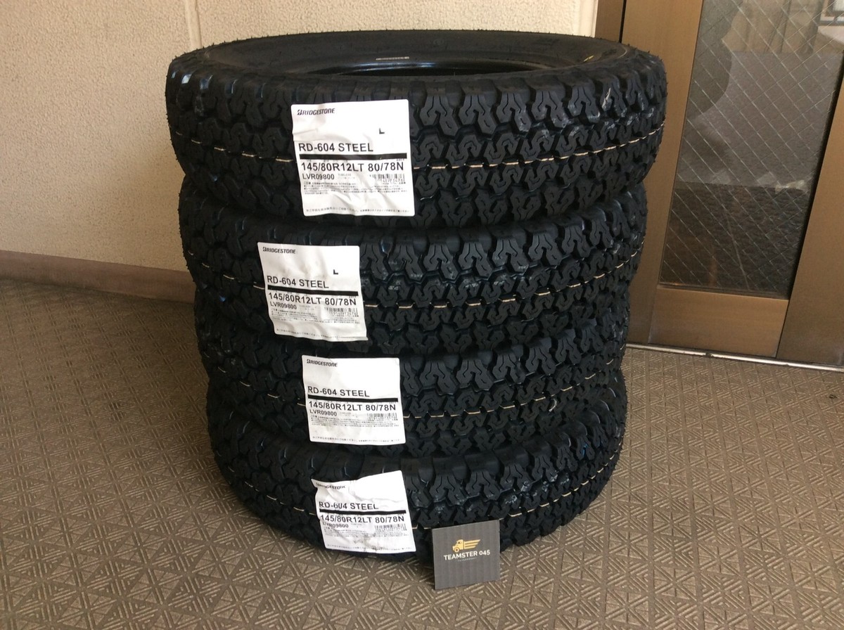 こ*ら様 BRIDGESTONE 145/80R12LT 80/78N 2024 BRIDGESTONE ECOPIA R710 145/80R12LT 80/78N (x4) Set Kei