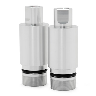 2 Inch Fork Tube Extensions For Harley Touring Road King Electra Glide 06-13 - 41mm, Silver Anodized Aluminum (Pair)