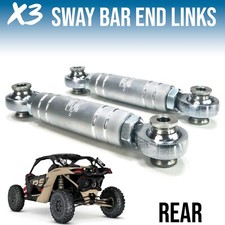 USA Made Billet Sway Bar End Links & Chromoly Heim Joints Can-Am Maverick X3 Raw