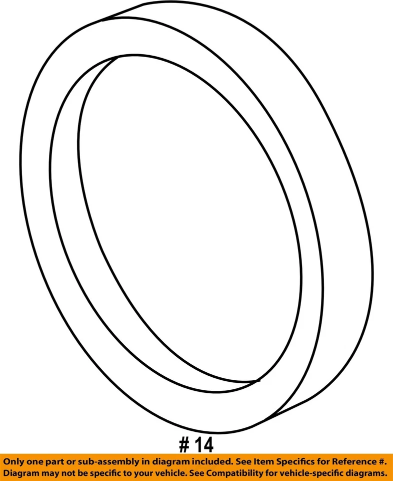 Componentes de freno de suspensión trasera GM OEM 13-15 Spark-Anillo ABS 96318867 Foto 2 de 2