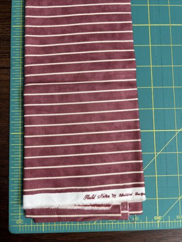 MODA Field Notes By Blackbird Designs 4 Yard Bundle Cream Birds/ Plum Roses - Picture 4 of 7