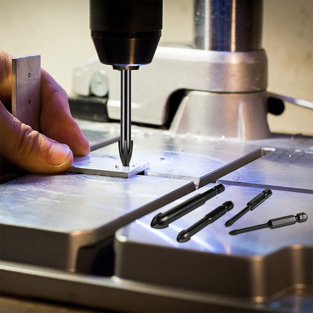 10x Tile Porcelain Drill Bit Marble Ceramic Glass Brick Shank Hex Spear Head,6mm