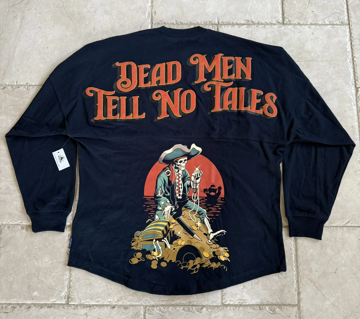 T-shirt Vintage Pirates Des Caraïbes : Jusqu'au Bout Du Monde, Taille L, Bleu, Homme