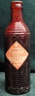Vintage 1943 ORANGE CRUSH 7oz. Amber Ribbed Thick Duraglas Bottle MASON TEXAS — photo 1