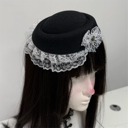 Bowknot Print Hat Retros Styles Hat Fashion Elegances Hat Light weight Laces Hat - Picture 4 of 8