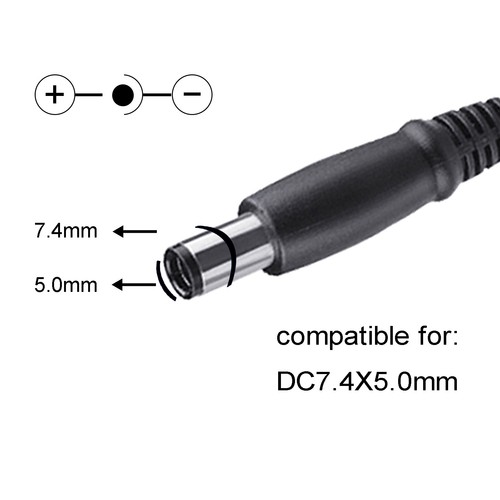 AC Adapter Charger for HP Pavillion dv4 dv5 dv6 dv7 Laptop Power Supply Cord - Picture 8 of 10
