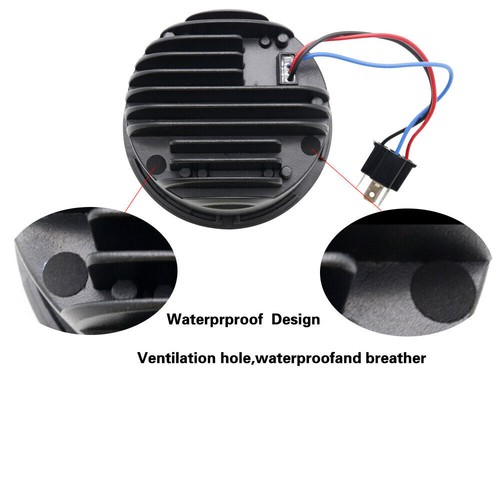 Dual LED Scheinwerfer für Harley Dyna Fat Bob FXDF 2008-2015 mit Tagfahrlicht - Bild 8 von 12