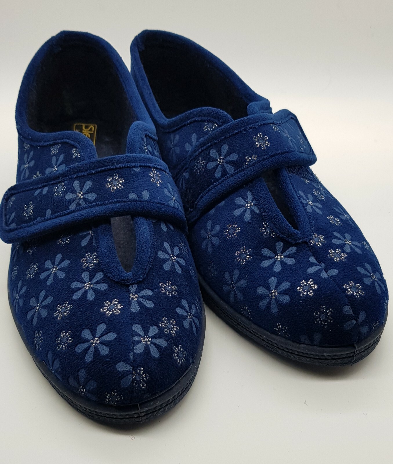 Womens Sleepers Ivy LS94 Wide EE Fit Ladies Slippers Rubber Sole Touch