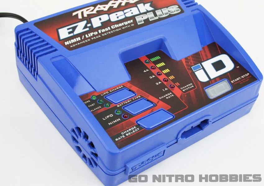 Cargador rápido de CA LiPo Traxxas 2970 EZ-Peak Plus 4 amperios NiMH / 2S-3S con ID: E-Revo Foto 3 de 4