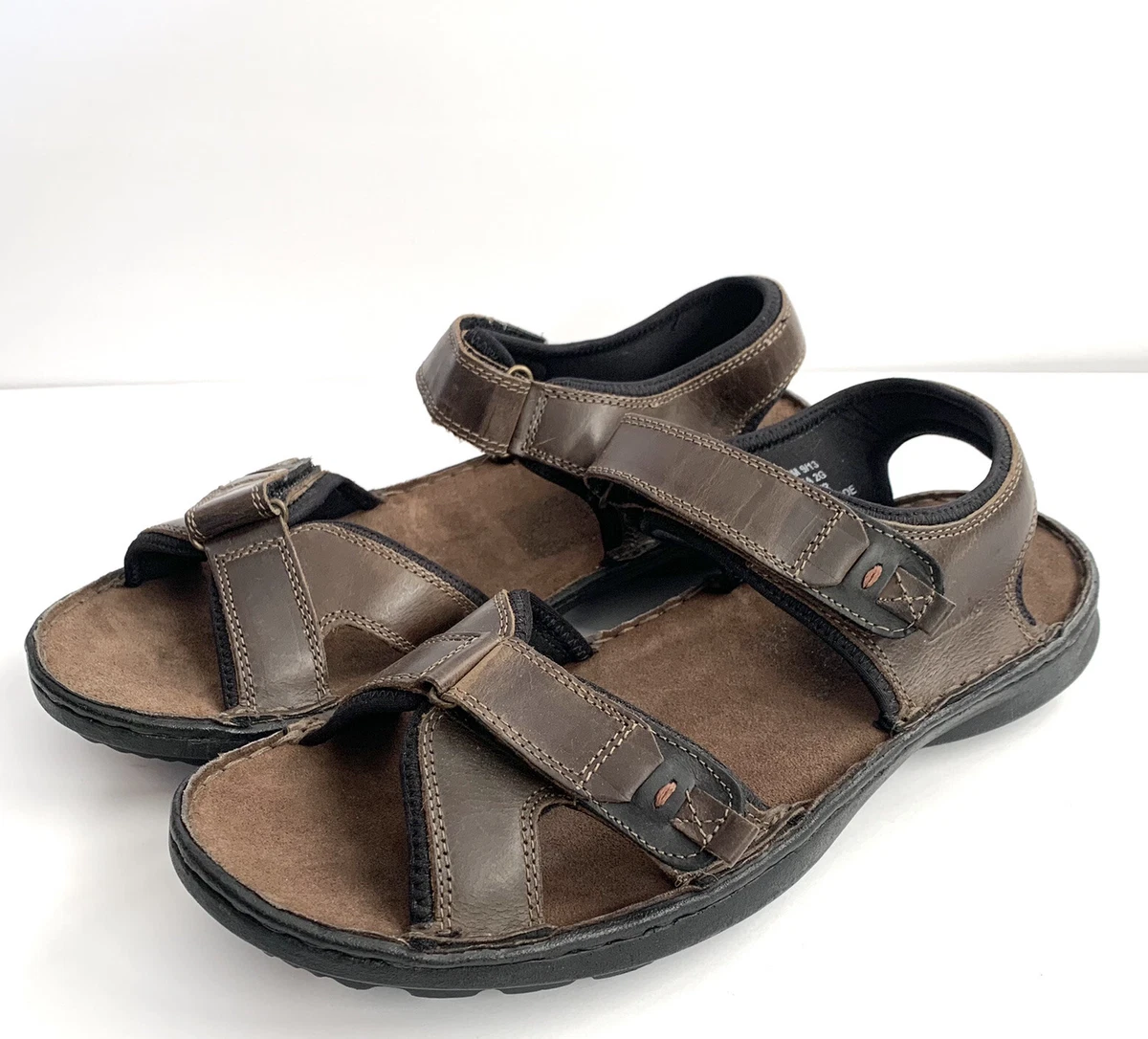 Monarch En begivenhed Globus Clarks Mens Brown Leather Strappy Sandals Shoes Size 11 | eBay