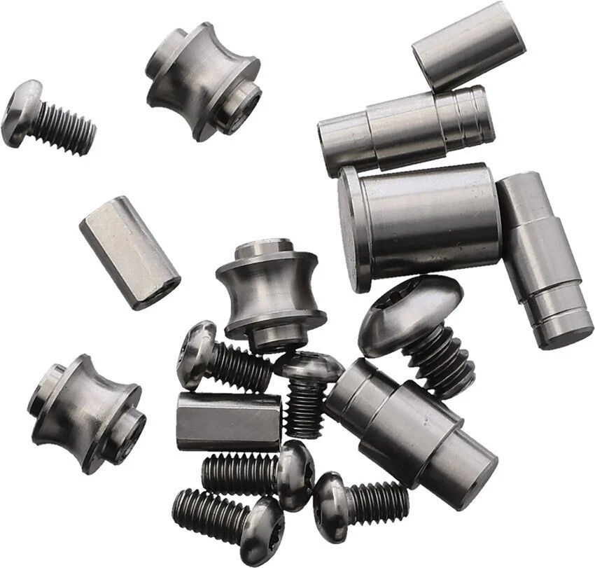 August Engineering Satin-Finish Titanium Hardware For The Demko AD20.5 Knife