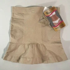 NWT Receive 2(TWO) Inteco Intimates Beige Waist Cinchers Size L/XL