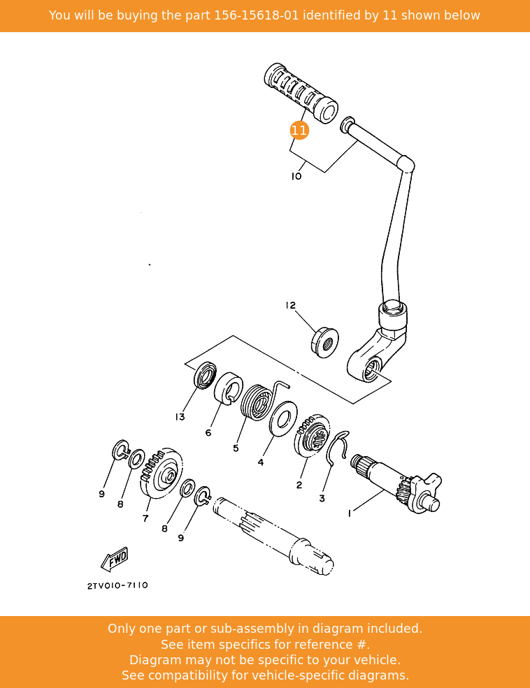 Yamaha (Genuine OE) 1561561801 for sale online | eBay UK