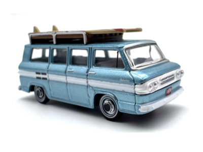AL 1:87 Blue Station Wagon Camper Van Classic Sports Model Diecast Collect Car