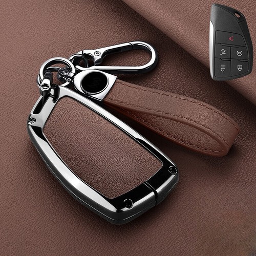 Zinc Alloy Leather Car Key Case Cover For GMC Denali For Buick Envision Avenir - Picture 21 of 21